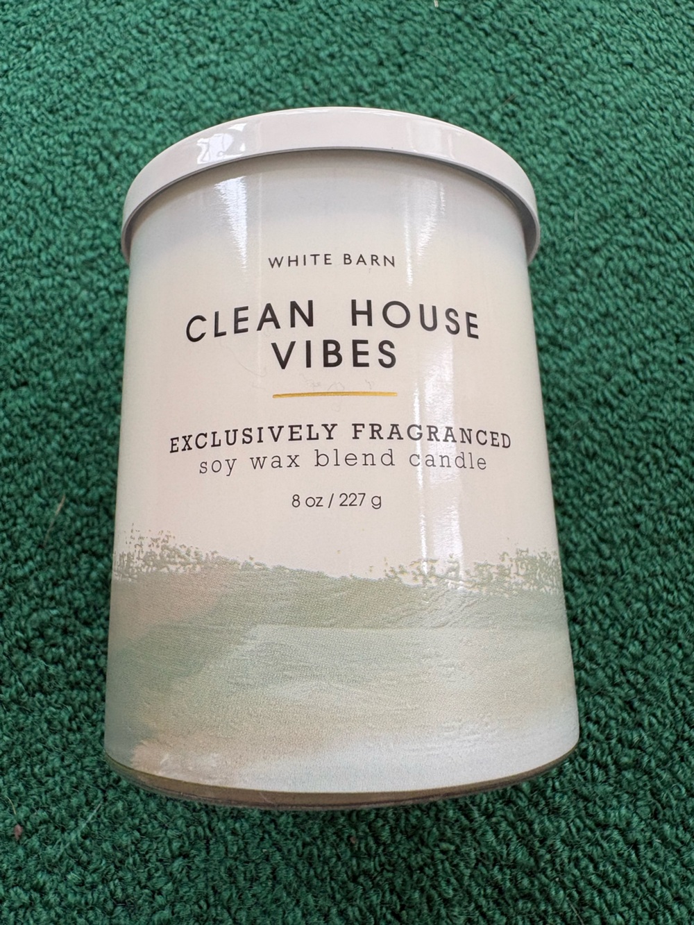 Bath & Body Works White Barn Clean House Vibes Candle Single Wick Candle